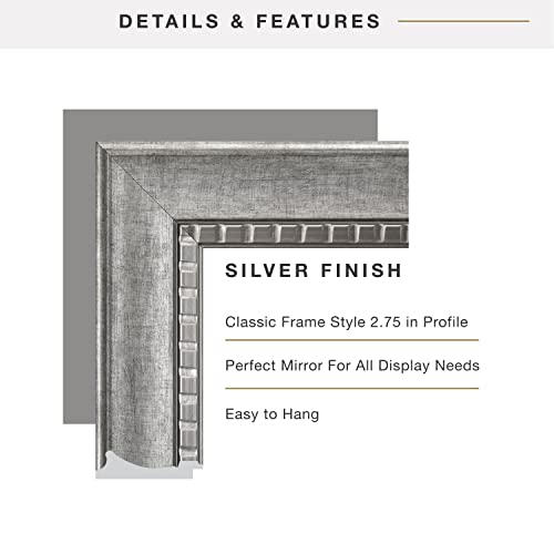 Mcs 22X28 Inch Slope Mirror, 27.5X33.5 Inch Overall Size, Silver (20564) #TOP5