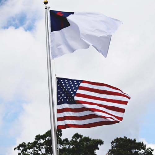 ZEKVY Christian Flag 3x5 Outdoor Made in USA - Double Sided Heavy Duty Vivid Color Jesus Flags with 2 Brass Grommet by ZEKVY - Image 2