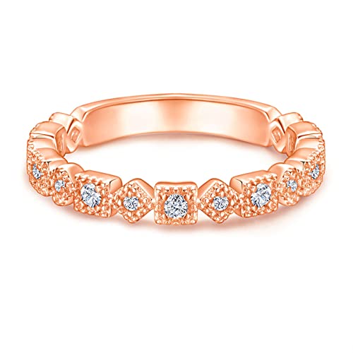 Bague en argent véritable pour femme avec des motifs géométriques et design fantaisie