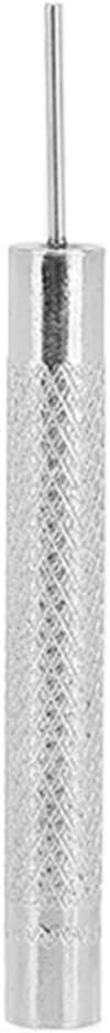 Close-up of a metal pin punch tool