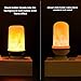 Pretigo LED Flame Effect Light Bulbs, 6W E26/27 Simulated Fire, 4 Mode Types Flickering Light Bulbs for Vintage Indoor Outdoor Decor (4-Pack)