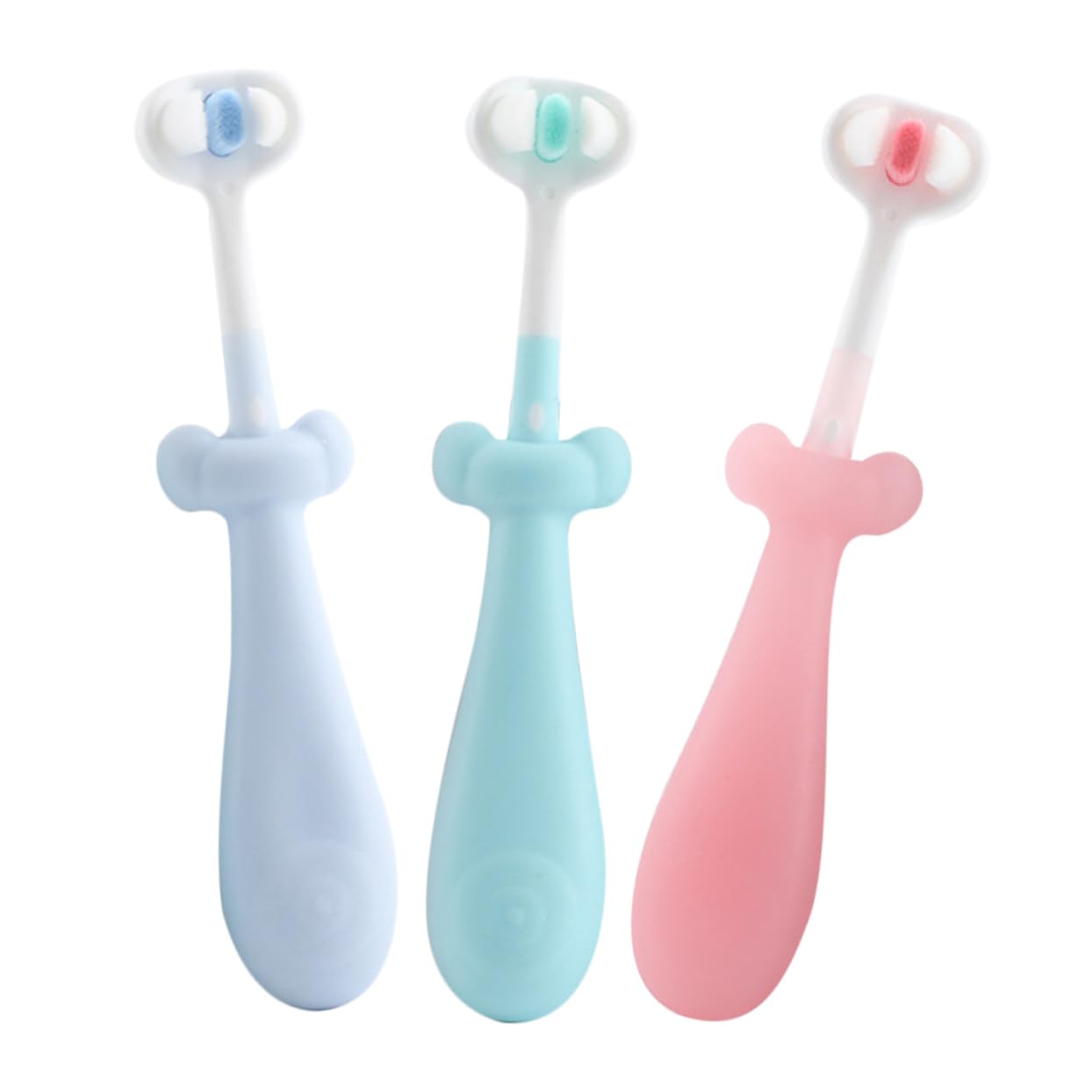 Beavorty Cute Decorative Toothbrush for Boys and Girls 3pcs Toddler Toothbrush Soft Bristles
