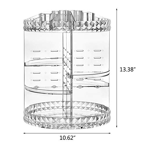 Exblue - Organizzatore per trucchi, girevole a 360...