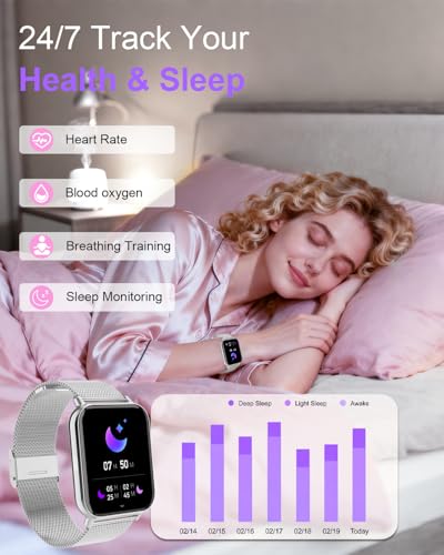 Podomètre et moniteur de sommeil intégrés sur montre connectée Android iOS - 4