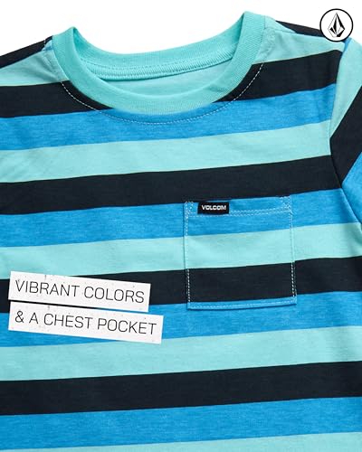 Image of Volcom Toddler Baby Boy Shorts Set - 2 Piece Short Sleeve Graphic Tees and Tech Stretch Shorts for Boys Infant Summer Clothes