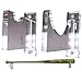 Deluxe Acrylic Horizontal Bat Wall Mount Holder Bracket