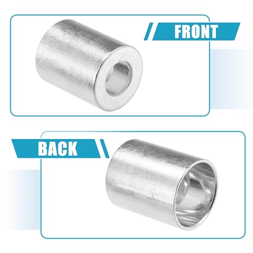 Uxcell A23090800UX0512 20Pcs Car Aluminum Cylindrical Air Conditioner Pipe Joint Fitting Sleeve 14Mm 24Mm Hole Dia thumb #2