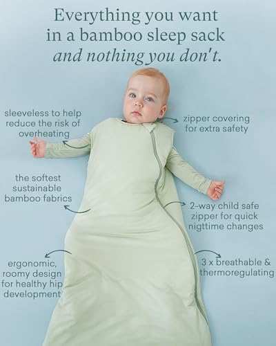 purcomfy supersoft sleep sack 10 tog premium bamboo viscose baby sleeping bag 2-way zipper sleep sack baby wearable blanket