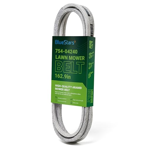 Image of BlueStars 754-04240 954-04240 Mower Deck Belt | Aramid Cord | 162.9 inch x 0.5 inch | Deck Belt for 50 inch Deck Cub Cadet LTX 1050 LTX1050VT SLTX1050 MTD Craftsman Mowers