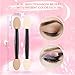 MORGLES Eyeshadow Applicators Double Sided, 50PCS Eyeshadow Brush 2.4 Inch Makeup Applicator Sticks for Women Girls, Black