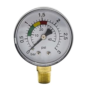 Lngjin Hochpräzise Manometer 0-3 Bar