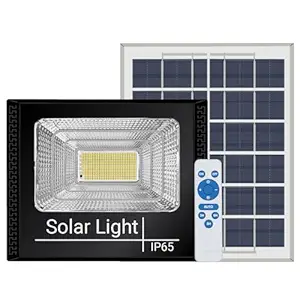 Epyz Solar Flood Lights Outdoor Waterproof Solar Wall Lamp for Gutter Shed [ Pack of 1, Cold White Light ] [ Light Power 150W - 10000mAh, 381 LED ]