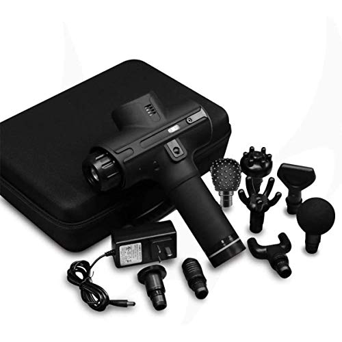 Image of Battery Powered Percussion Massage Gun Portable Body Massager for Pain Relief Massage Machine Back & Leg Massager (Elite) Multicolour