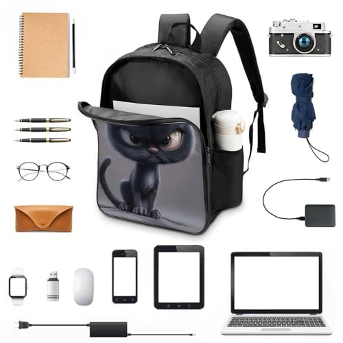 Mochila infantil impermeable British Shorthair 3D ajustable para niños 4