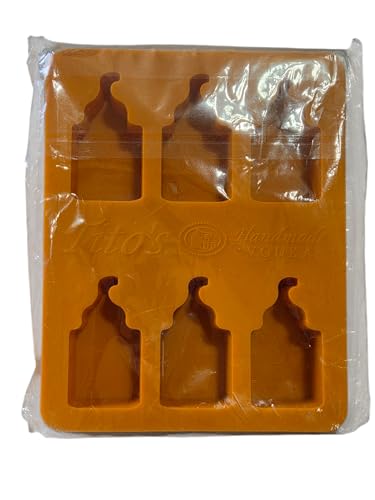 Molde de cubitos de hielo de silicona con forma de botella Tito's miniatura 1