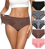 CULAYII Women's Breathable Underwear, Full Coverage Tagless Mesh Cool Performance Brief Panties for