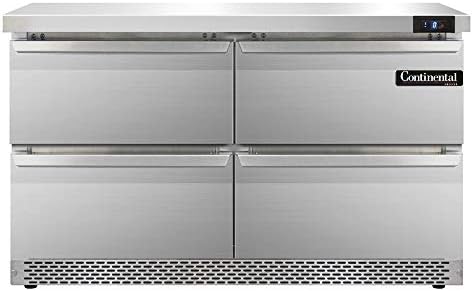 Continental Refrigerator SWF48-FB-D Two Section Work Top Freezer 48
