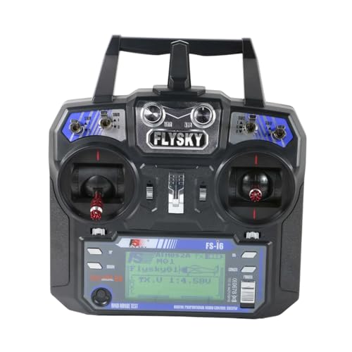 Image of FlySky FS-i6 2.4GHz 6 Channel RC Transmitter with FS-iA6B Receiver AFHDS 2A LCD Display for RC Drone Quadcopter Airplane Helicopter FPV RC Car Simulator Training