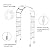 FENCETECH 41" W x 86" H Vinyl Arbor, Vinyl Arch, Garden Arch Arbor for Outdoor, Yard, Garden, Climbing Plants - White
