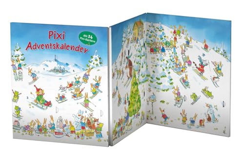 Pixi Adventskalender als Leporello: Mit 24 Pixi-Büchern | Für Kindergartenkinder ab 3 Jahren zum Aufstellen in der Vorweihnachtszeit