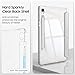 Fintie Slim Case for Samsung Galaxy Tab S10 Lite/ S10 FE/ S9 FE 5G 10.9 Inch/Tab S9 11 Inch with S Pen Holder, Glittering Sparkly Shockproof Cover with Shiny Clear Back Shell, Auto Wake/Sleep, Silver