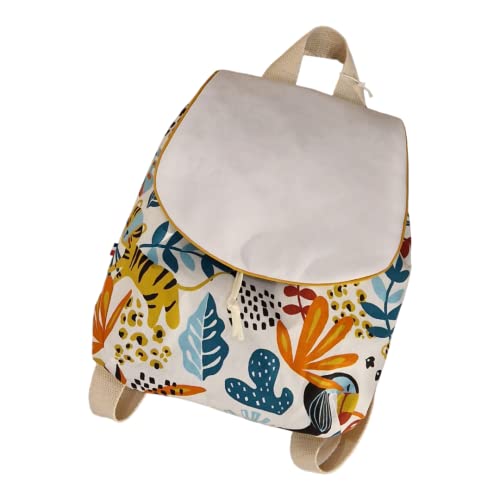 Sac à dos enfant maternelle personnalisé prénom pour une rentrée jungle blanc réussie