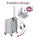 AODI Ride-able 2 in 1 Kids Luggage Case, Detachable Trolley Luggage Stroller with 6 Universal Wheels, 20 inch Carry on Travel Luggage with Kids Seat Design - Max Loading 110lbs