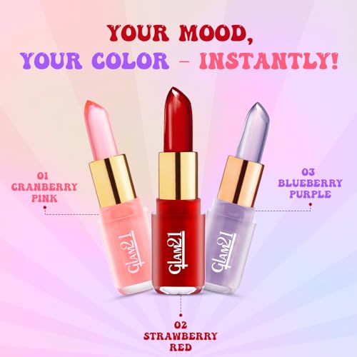 Image of Glam 21 Jelly Pop fruity gel lipstick| Moisturising | Glossy Finish | Gives a Natural Colour | Lightweight | 03- Blueberry Purple, 3.5gm