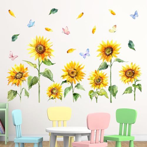 Vinilos Decorativos Sfaler de Pared Mfault Girasol