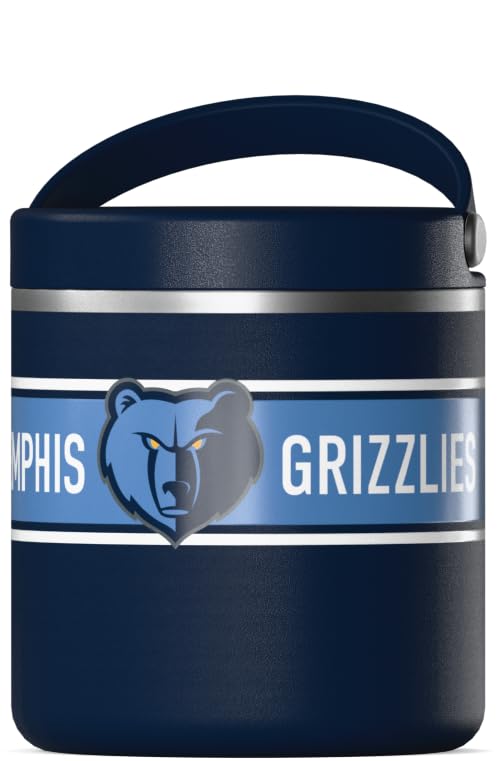 Image of Hydrapeak x NBA Officially Licensed Memphis Grizzlies 25oz Stainless Steel Vacuum Insulated Thermos Food Jar with Handle, Wide Mouth Leak-Proof Soup Thermos for Adults, 10 Hrs Hot & 16 Hrs Cold
