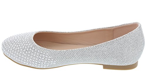 Harper-Ii-31 Sparkle Pearl Closed Toe Slip On Dress Pumps Flat Shoes3