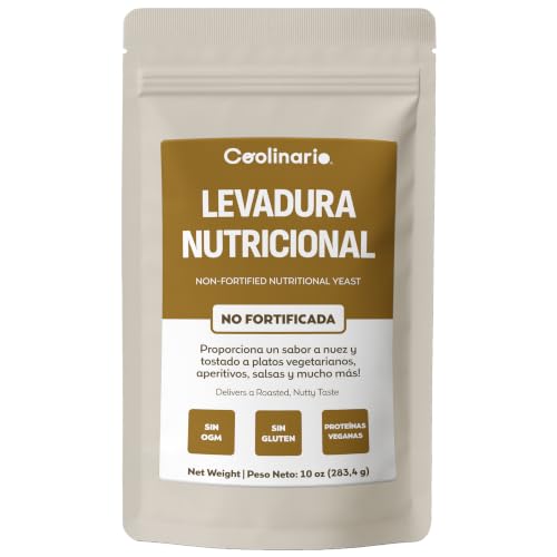 Coolinario Levadura nutricional no fortificada 283,5g, vegana