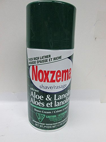 Noxzema Shave Cream Aloe and Lanolin 11 Oz (Pack of 3)