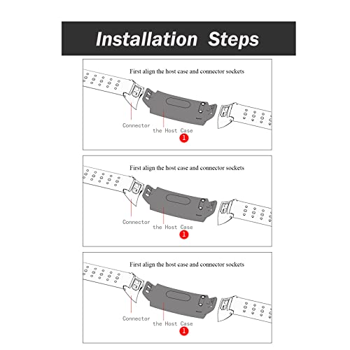 iJiGui Silikon Armband Kompatibel mit Huawei Honor Band 5/4, Sport Silikon Uhrenarmband für Huawei Honor Band 5/4 Damen Herren Smartwatch (Schwarz)