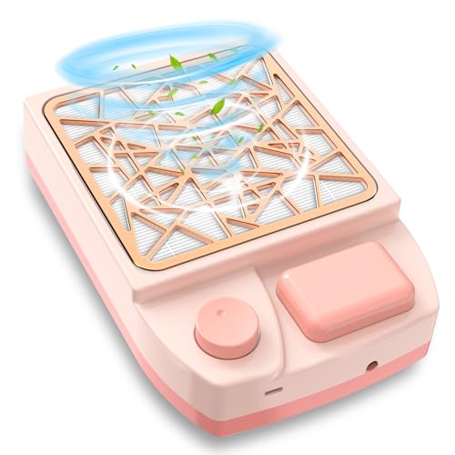 Recolector de polvo para uñas recargable sin cable miniatura 1
