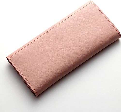 Card Wallets Womens Wallets Women Fashion Leather Wallet Leisure Clutch Ladies Bag Long Purses Handbags Organizer (Pink)4