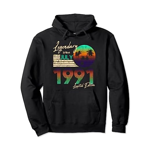 Nacido en 1991, en julio del regalo de cumpleaños 3 Sudadera con Capucha