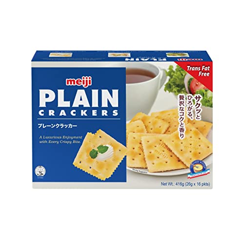 Meiji Plain Crackers Blue 416.0 Grams