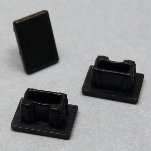 テクノベインズ IEEE 1394用キャップ(4Pin用)(黒)つまみなし 6個/パック 1394A4CK-B0-6