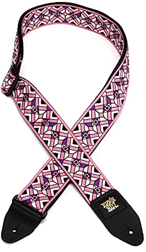 Ernie Ball Jacquard Guitar Strap, Kaleidoscope Pink (P04658) #TOP1