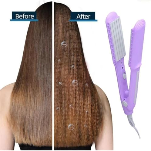 Image of I NOVA AT-8006A Women's MINI hair Crimper Styler Machine Best Hair Styler (Blue)