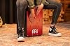 Meinl Percussion Headliner Cajon Instrument - Compact Drum Box with 2 Snare Wires - Playing Surface Red (MCAJ100BK-TRF) #5