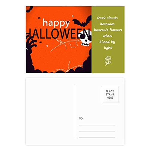 Jeu de cartes postales Halloween rouge fantôme DIYthinker : fini les invitations banales