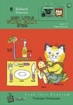LeapPad Leap 1 Vocabulary - Libro interactivo y cartucho "Richard Scary's Best Little Word Book Ever"