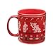 Vandor Disney Mickey Mouse Ugly Sweater 20 Ounce Ceramic Mug, Red