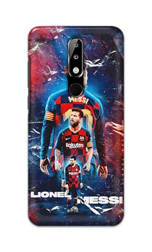 Image of Printed Hard Back Cover for Nokia 5.1 Plus | Nokia 5.1+ Back Cover (Famous Football Player -K1) -190724(DP)