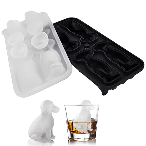 Bandeja para cubitos de hielo con forma de perro 3D miniatura 1