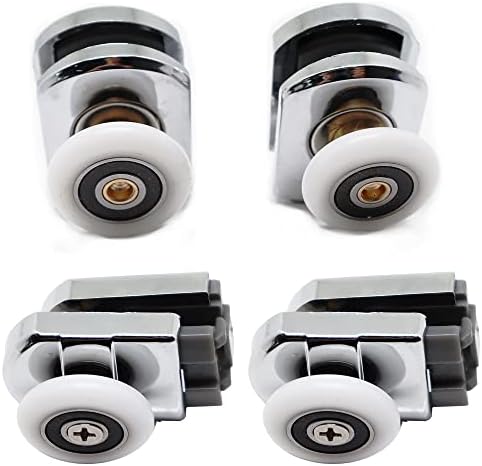 Orchid-Shower Door Rollers 8 Pieces Shower Door Rollers Sliding Shower Door Roller Shower Enclosure Rollers For Bathroom Shower Door 23mm - View #6