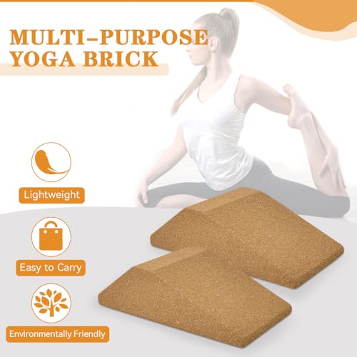 Plataforma para sentadilla e yoga de corcho con banda para entrenar en casa 3