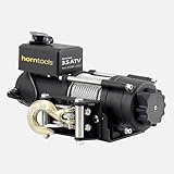 Horntools Seilwinde Gamma, 1,6 Tonnen ATV, Querstreben aus Edelstahl, Heckwindensystem (Stahlseil, 24 Volt)